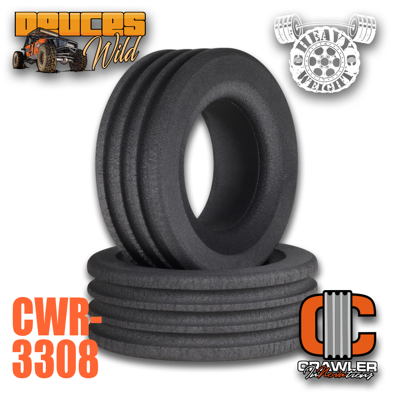 DEUCE'S WILD HEAVY WEIGHT SINGLE STAGE FOR 1.9 TIRES; 4.40”- 4.0” TALL FOAM PAIR (2)