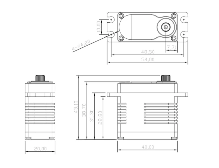 RS1.5X EXTREME TORQUE BRUSHLESS SERVO 16.8V - Image 4