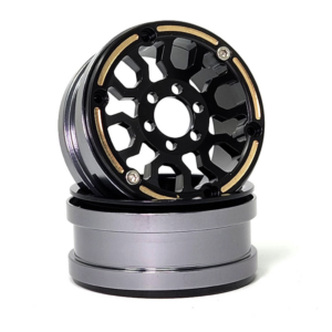 Dlux 1.9" Ultra High-Clearance Brass Beadlock Wheels (pair)